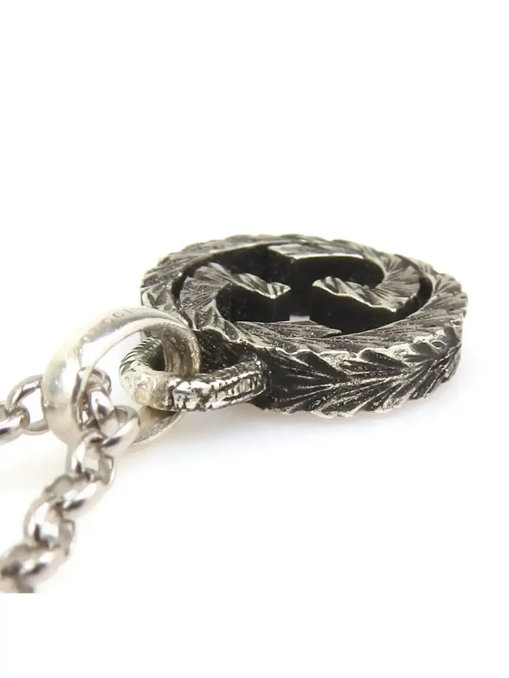 Auth Gucci Interlocking G Necklace #329689G19B